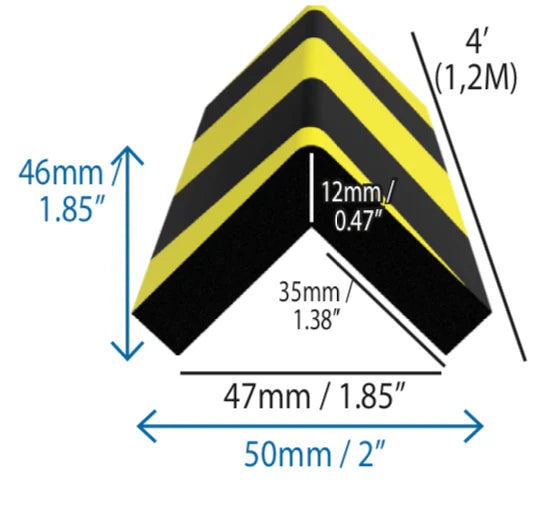 Firkantet hjørnebeskytter L