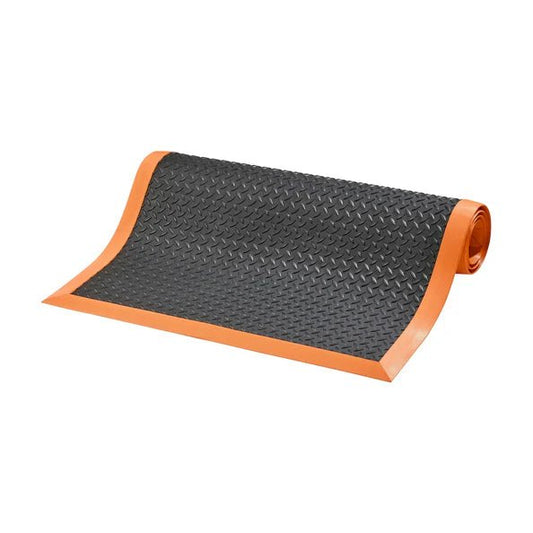 Cushion Flex® oljeresistent avlastningsmatte, Black/Orange - RUBBERMAN